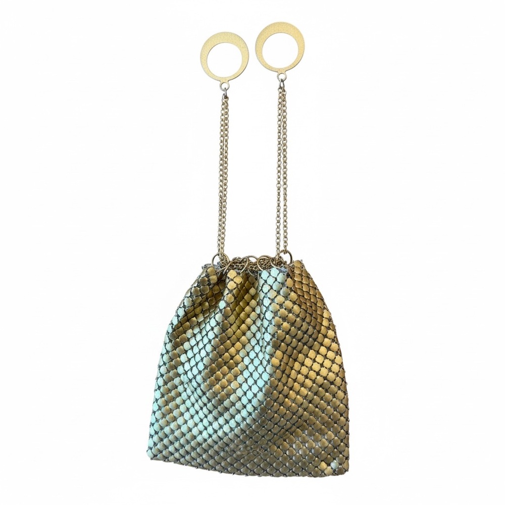 Vintage Mini Brass Pouch with finger holes